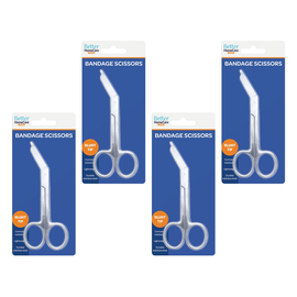 Better Homecare Now Bandage Scissors Stainless Steel Blunt Tip 4 Pack Bundle