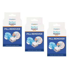 Better Homecare Now Pill Remover Bundle 3 Pack with Storage Blister Tool