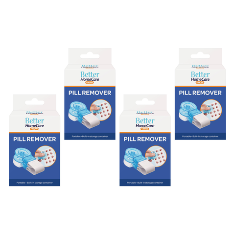 Better Homecare Now Pill Remover with Storage 4 Pack Blister Tablet Extractor