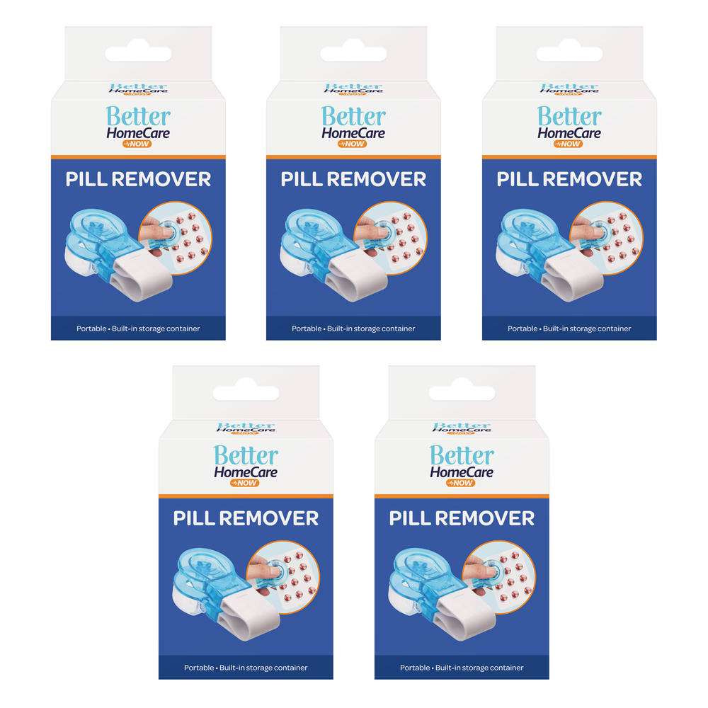 Better Homecare Now Pill Remover with Storage 5 Pack Tablet Extractor