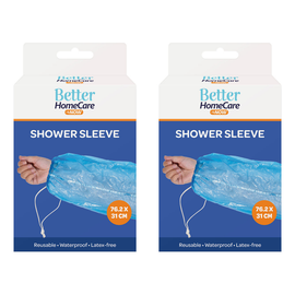 Better HomeCare Now Waterproof Shower Sleeve 76 x 31 cm Latex Free 2 Pack