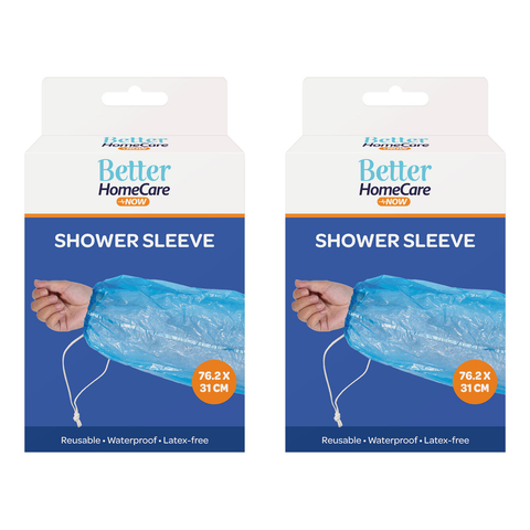 Better HomeCare Now Waterproof Shower Sleeve 76 x 31 cm Latex Free 2 Pack