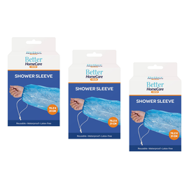 Better Homecare Now Waterproof Shower Sleeve 76x31cm Bundle of 3 Latex Free