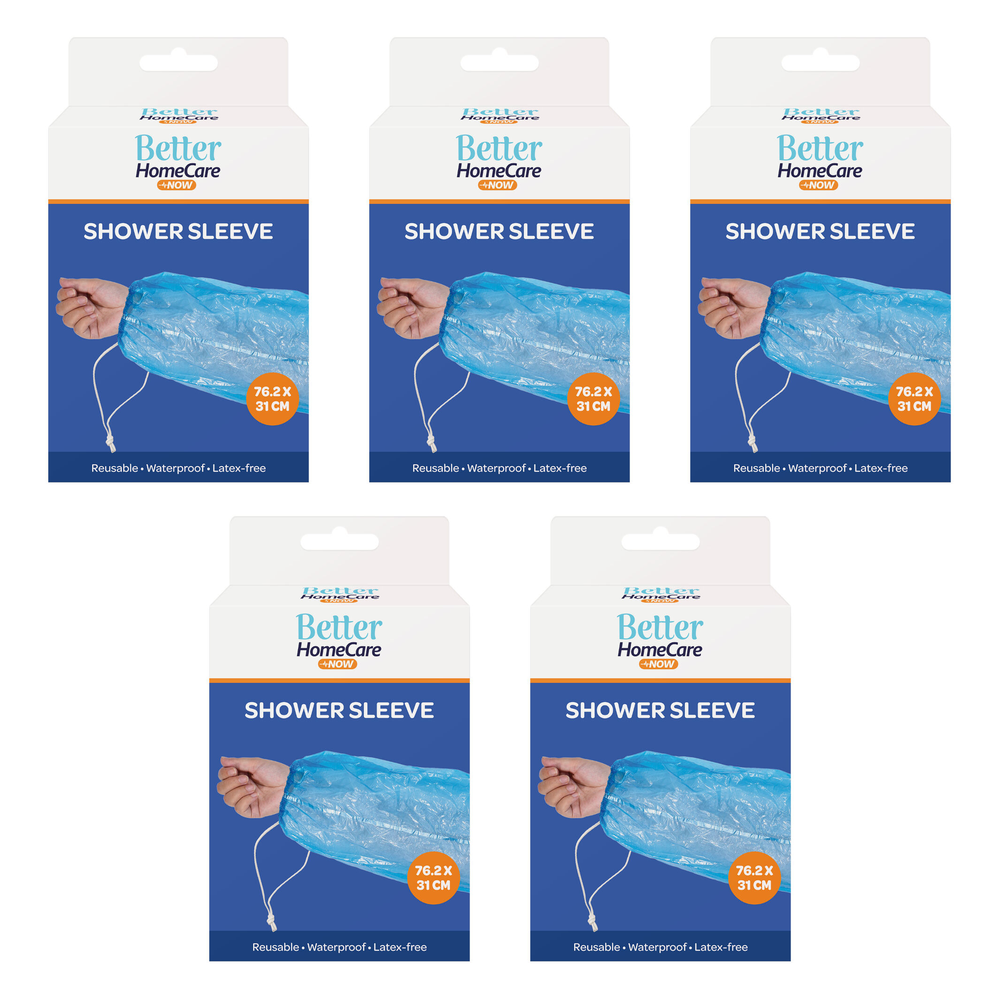 Better Homecare Now Shower Sleeve 76x31cm Latex Free Bundle of 5