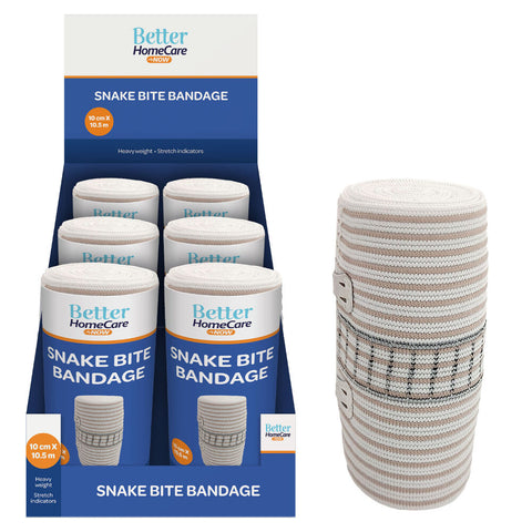 Better Homecare Now Snake Bite Bandage Display Pack of 6 First Aid