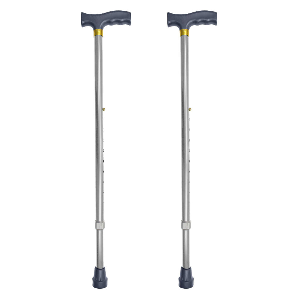 Better Homecare Now Adjustable Walking Stick Silver 55 to 92 cm Pack of 2