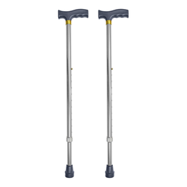 Better Homecare Now Adjustable Walking Stick Silver 55 to 92 cm Pack of 2