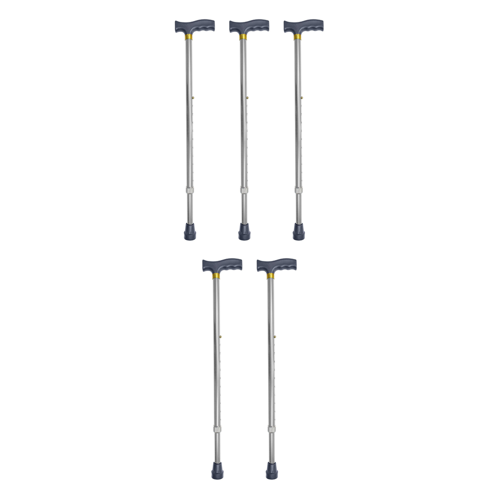 Better Homecare Now Adjustable Walking Stick Silver 55 to 92 cm Pack of 5