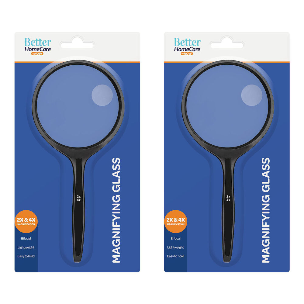Better HomeCare Now Bifocal Magnifying Glass 7.5 cm 2x 4x Pack of 2