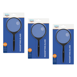 Better Homecare Now Bifocal Magnifying Glass 7.5 cm 2x 4x Bundle of 3
