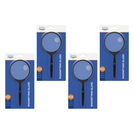 Better Homecare Now Bifocal Magnifying Glass 7.5cm 2x 4x Bundle of 4