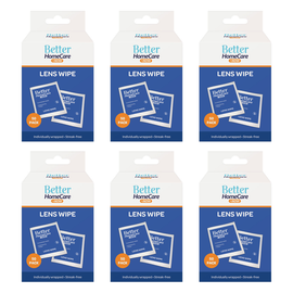 Better Homecare Now Lens Wipes 50 Pack Individually Wrapped Streak Free 6 Pack