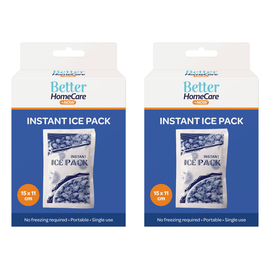 Better Homecare Now Instant Ice Pack Bundle of 2 Single Use Cold Packs