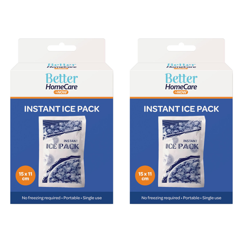 Better Homecare Now Instant Ice Pack Bundle of 2 Single Use Cold Packs