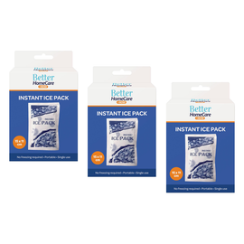 Better Homecare Now Instant Ice Pack Single Use Bundle of 3 Cold Packs