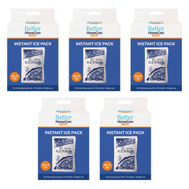 Better Homecare Now Instant Ice Pack Single Use Cold Pack Bundle of 5