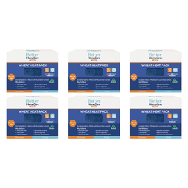 Better Homecare Now Wheat Heat Cold Pack 18 x 16 cm Bundle of 6 Australian Made