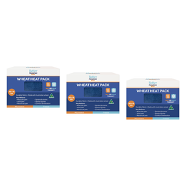 Better Homecare Now Wheat Heat Cold Pack 40x15cm Bundle of 3 Australian Made