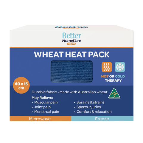 Better Homecare Now Wheat Heat & Cold Pack 40x15cm Australian Made