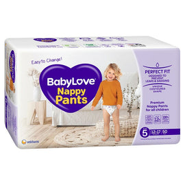 Baby Love Nappy Pants Jumbo Walker Size 5 (12-17kg) 50 Pack x 2