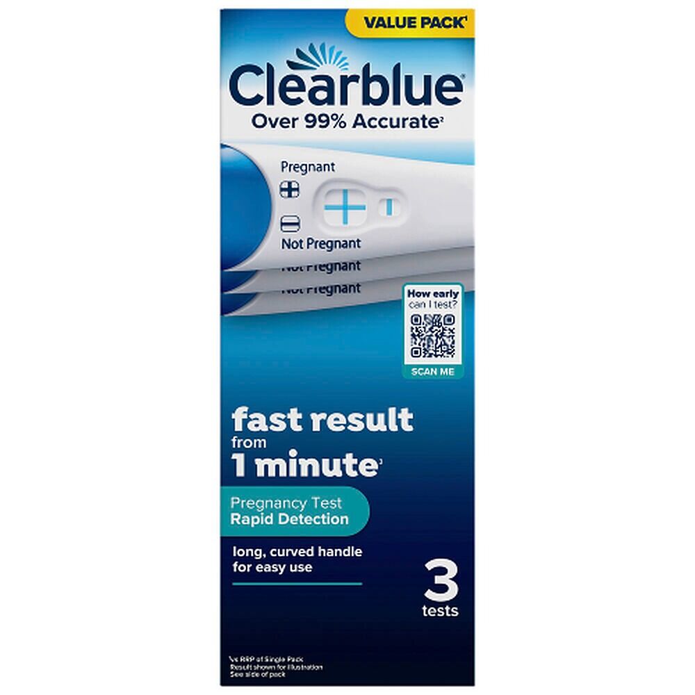 Clearblue Rapid Detection Pregnancy Test 3 Pack