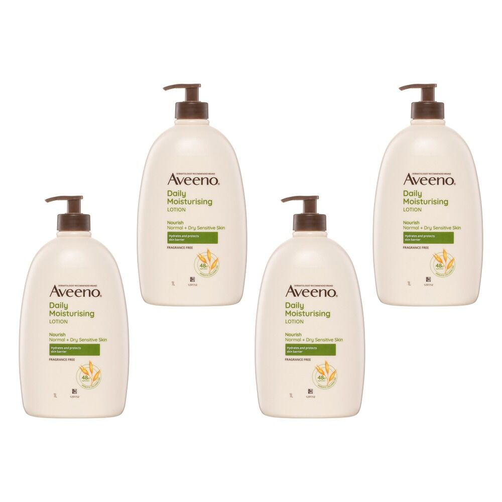 Aveeno Nourish Daily Moisturising Body Lotion 1L Pack of 4