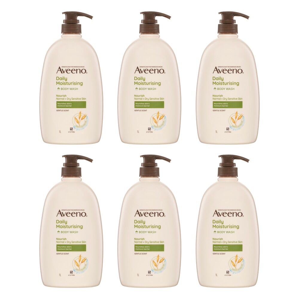 Aveeno Nourish Daily Moisturising Body Wash 1L Pack of 6