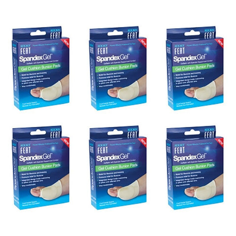 Neat Feat Spandex Gel Cushion Bunion Pads Medium Pack of 6