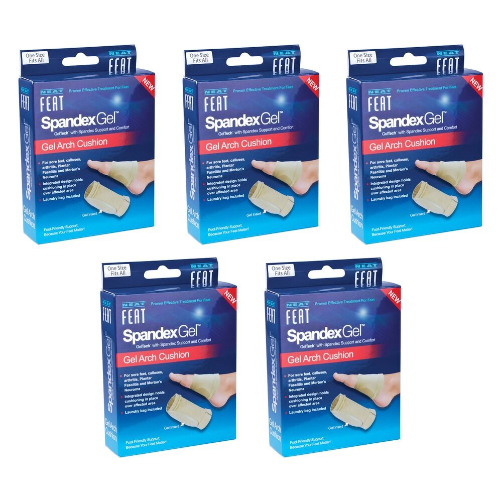 Neat Feat Spandex Arch Cushion Sleeves Pack of 5