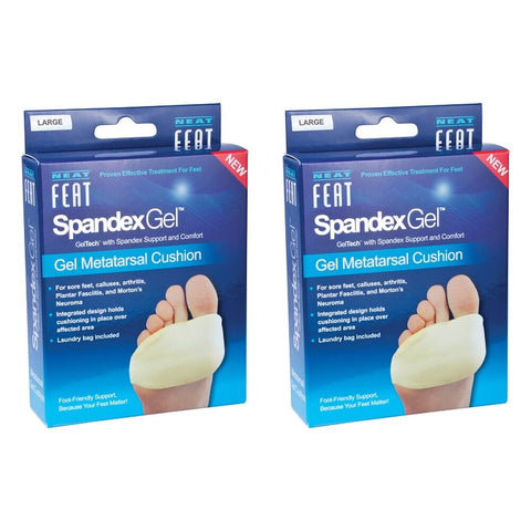 Neat Feat Spandex Gel Metatarsal Cushion Large Pack of 2