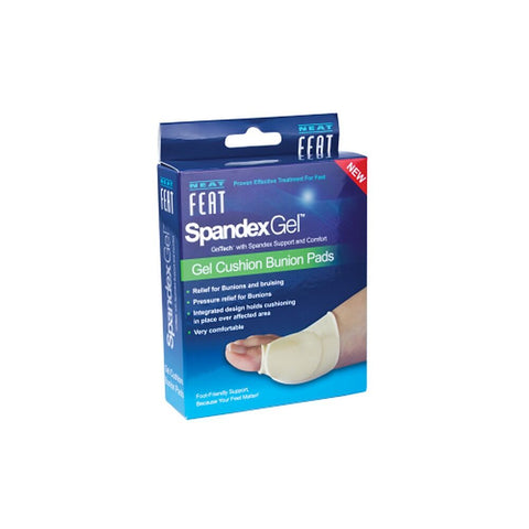 Neat Feat Spandex Gel Cushion Bunion Pads Large