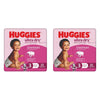 Huggies Ultra Dry Tailor-Made for Girls Size 3 22 Nappies x 4 Bundle of 2