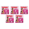 Huggies Ultra Dry Tailor-Made for Girls Size 3 22 Nappies x 4 Bundle of 5