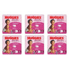 Huggies Ultra Dry Tailor-Made for Girls Size 3 22 Nappies x 4 Bundle of 6