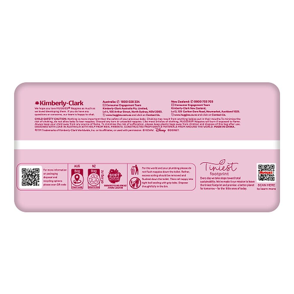 Huggies Ultra Dry Tailor-Made for Girls Size 3 22 Nappies x 4