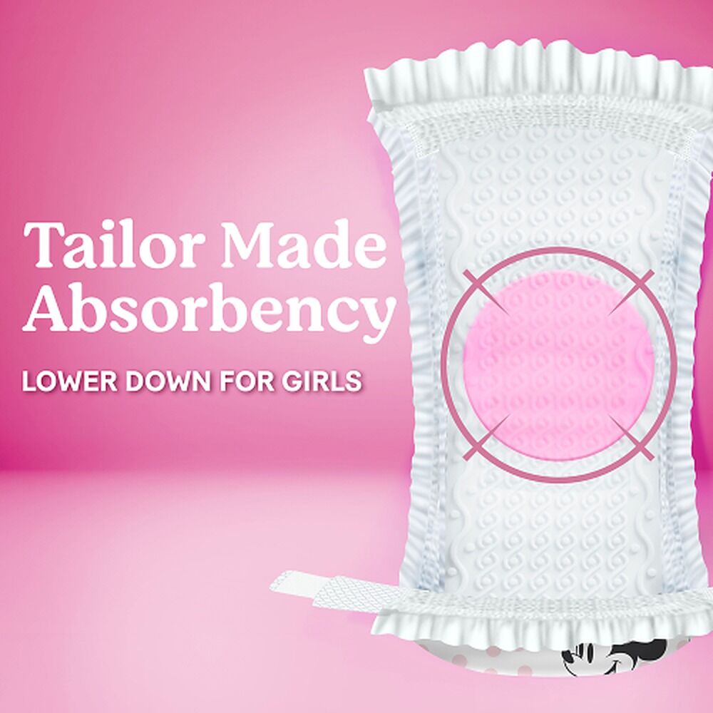Huggies Ultra Dry Tailor-Made for Girls Size 3 22 Nappies x 4