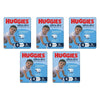 Huggies Ultra Dry Tailor-Made for Boys Size 4 18 Nappies x 4 Bundle of 5