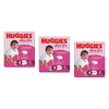 Huggies Ultra Dry Tailor-Made for Girls Size 4 18 Nappies x 4 Bundle of 3