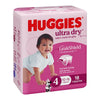 Huggies Ultra Dry Tailor-Made for Girls Size 4 18 Nappies x 4