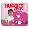 Huggies Ultra Dry Tailor-Made for Girls Size 4 18 Nappies x 4