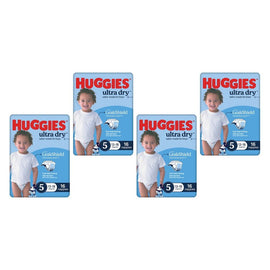 Huggies Ultra Dry Tailor-Made for Boys Size 5 16 Nappies x 4 Bundle of 4
