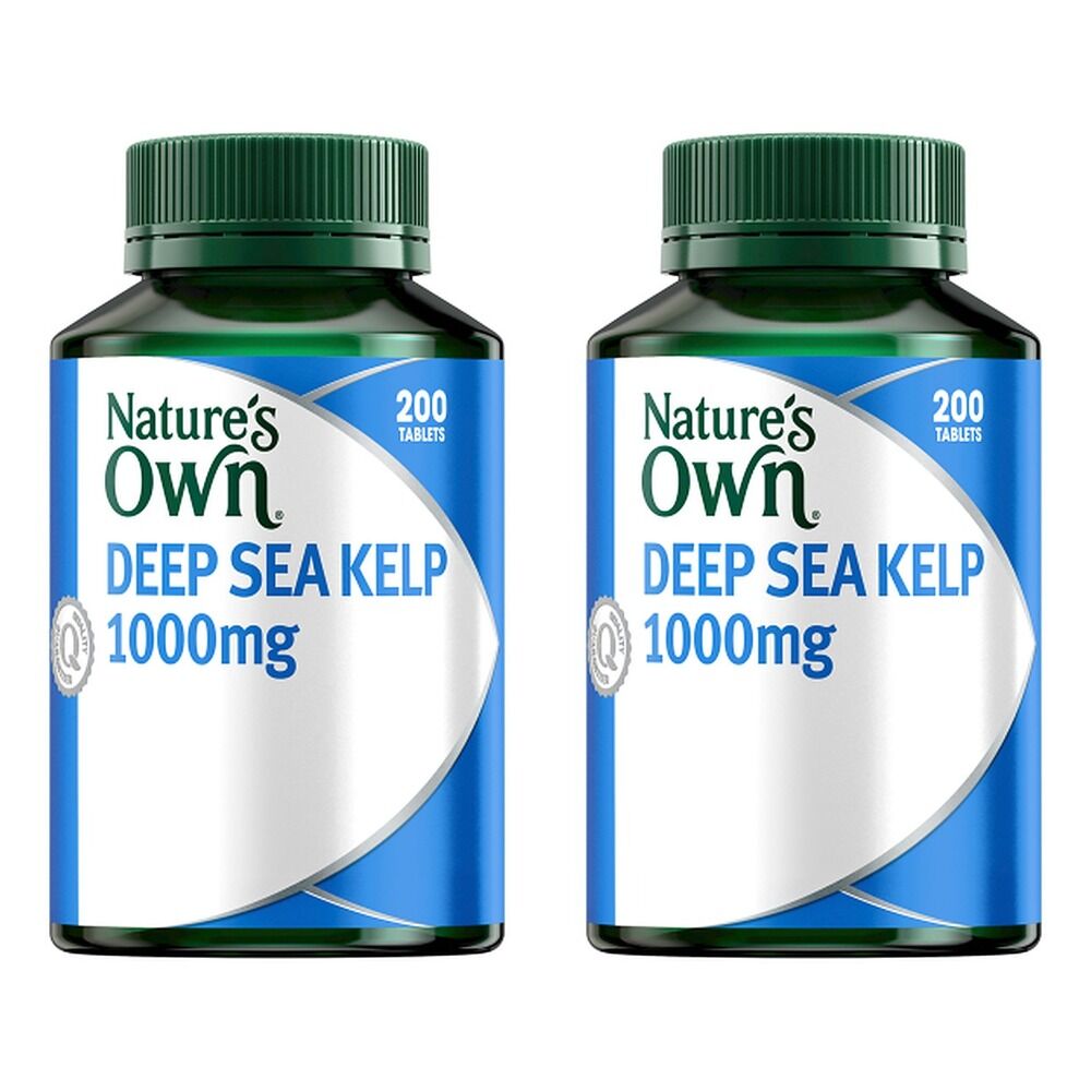 Nature's Own Deep Sea Kelp 1000mg 200 Tablets Pack of 2
