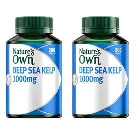 Nature's Own Deep Sea Kelp 1000mg 200 Tablets Pack of 2