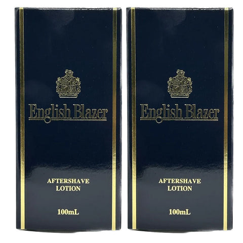 English Blazer After Shave Lotion 100ml 2 Pack Set Mens Skincare