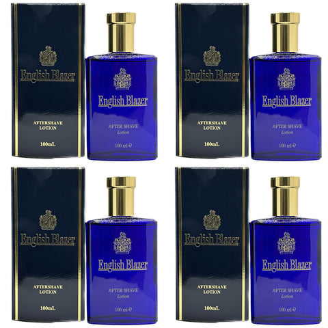 English Blazer Aftershave Lotion 100ml Bundle of 4