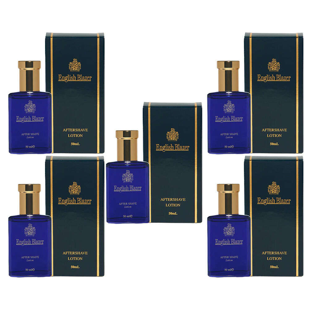 English Blazer After Shave Lotion 50ml Classic Fougere Bundle of 5