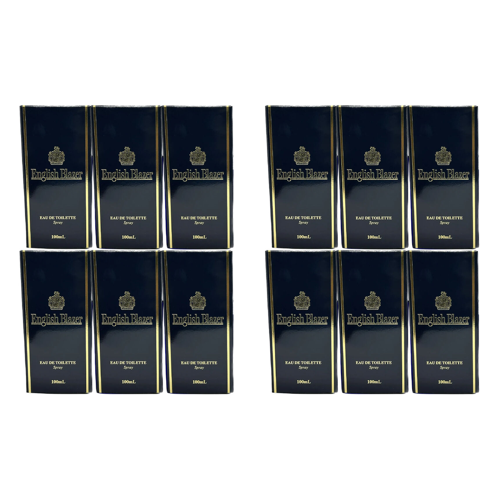 English Blazer Eau De Toilette 100ml Pack of 12 Classic Mens Fragrance