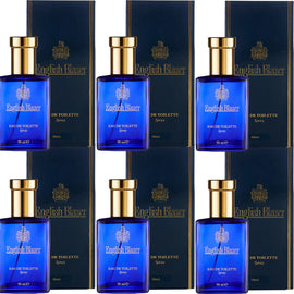 English Blazer Eau De Toilette 50ml 6 Pack Set Mens Classic Fragrance