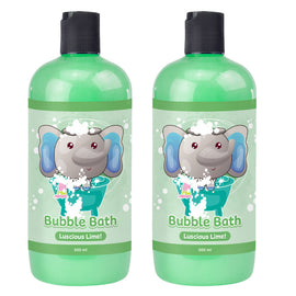Baby & Me Elephant Bubble Bath for Kids Luscious Lime 500ml x2 Gentle