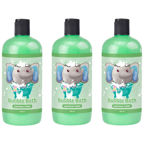 Baby & Me 3 Pack Elephant Bubble Bath for Kids Gentle Soap 500ml Each